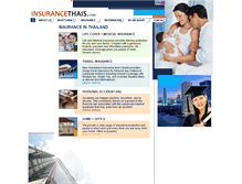 Tablet Screenshot of insurancethais.com